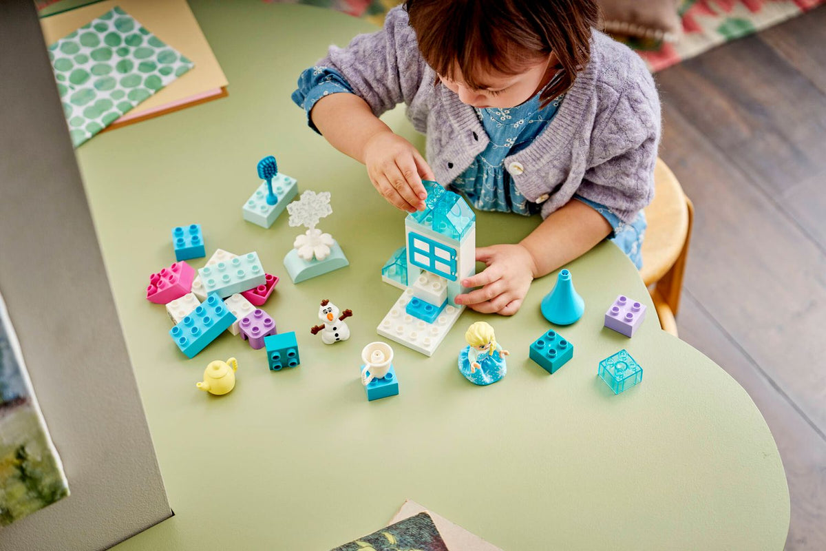 Toys at Foys - LEGO DUPLO 10462 Frozen Creative Box with Elsa and Olaf - building the set