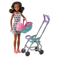 Barbie Skipper Babysitter Rocking Stroller Playset