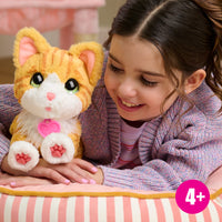 FurReal Bella the Biscuit-Making Kitty interactive orange and white plush cat – view 2