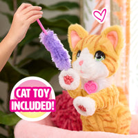 FurReal Bella the Biscuit-Making Kitty interactive orange and white plush cat – view 5