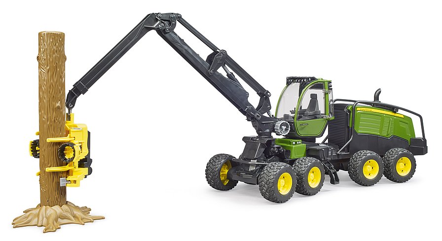 Bruder John Deere 1270g Harvester with Tree Trunk