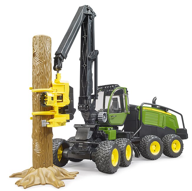 Bruder John Deere 1270g Harvester with Tree Trunk