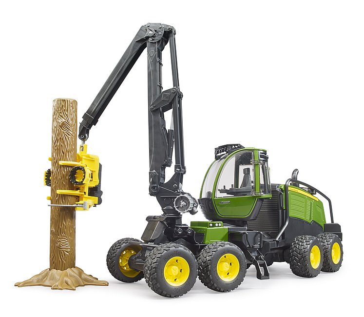 Bruder John Deere 1270g Harvester with Tree Trunk