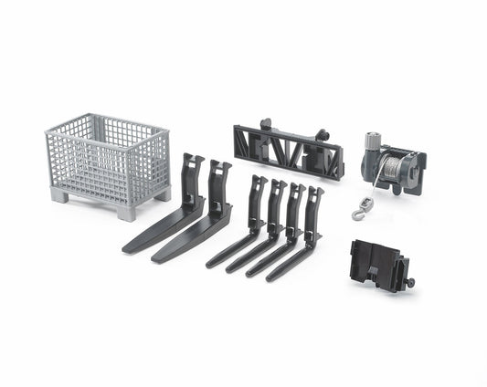 Bruder - Pallet Cable Winch and Forks Accessory Set