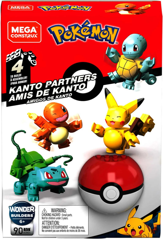 Pokemon Mega Construx Kanto Partners