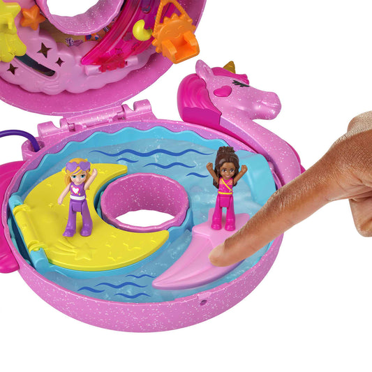 Polly Pocket Dolls Sparkle Cove Adventure Unicorn Floatie Compact