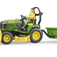 John Deere Mower With Trailer And Man