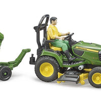 John Deere Mower With Trailer And Man