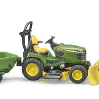 John Deere Mower With Trailer And Man