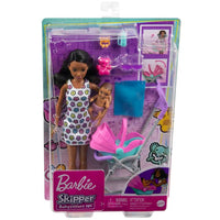 Barbie Skipper Babysitter Rocking Stroller Playset