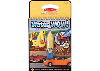 Melissa & Doug Water Wow! Vehicles On the Go Activity Pad – box and contents