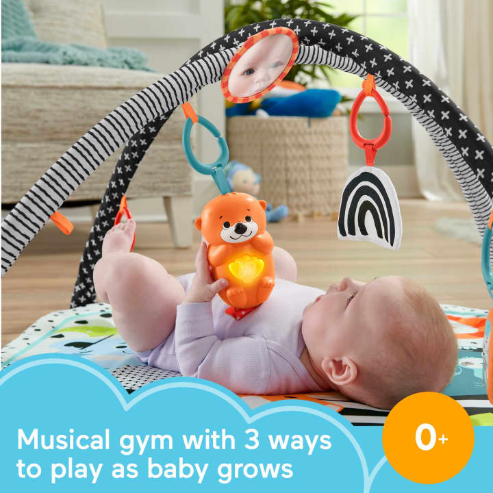 Fisher-Price 3-In-1 Music Glow And Grow Gym Infant Playmat