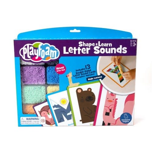 Playfoam Shape &amp; Learn Letter Sounding