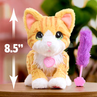 FurReal Bella the Biscuit-Making Kitty interactive orange and white plush cat – view 6