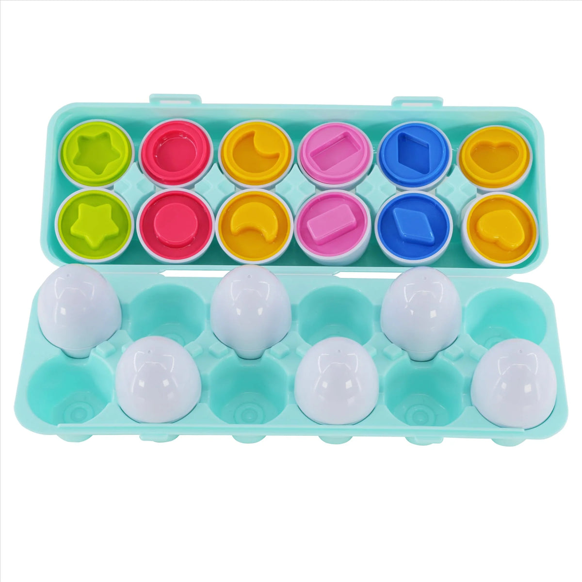 12 Shape Sorter Eggs