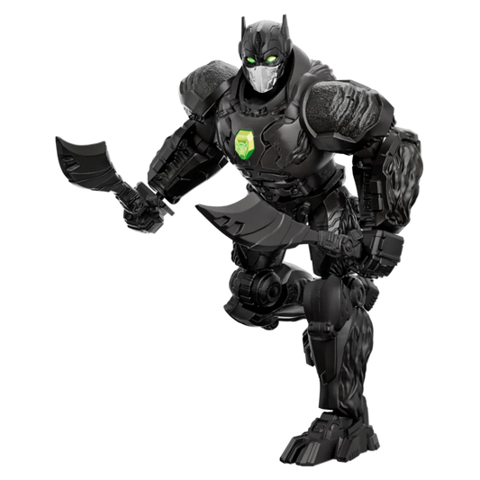 Features a detailed Optimus Primal robot design