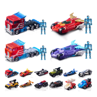Detailed vehicle designs inspired by classic Transformers characters