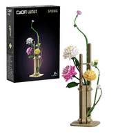 Cada Bricks Oriental Floral Art: Spring Whispers