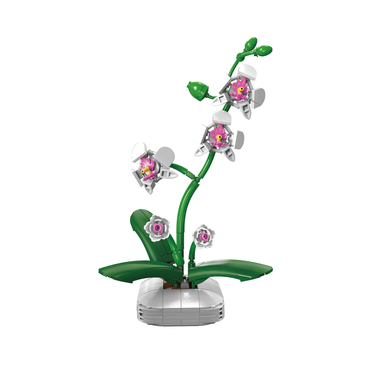 Freestanding design displayed in a plant pot