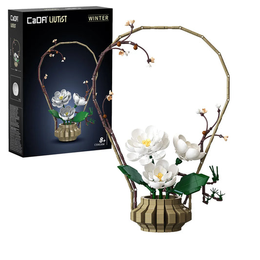 Cada Bricks Oriental Floral Art: Winter Silence