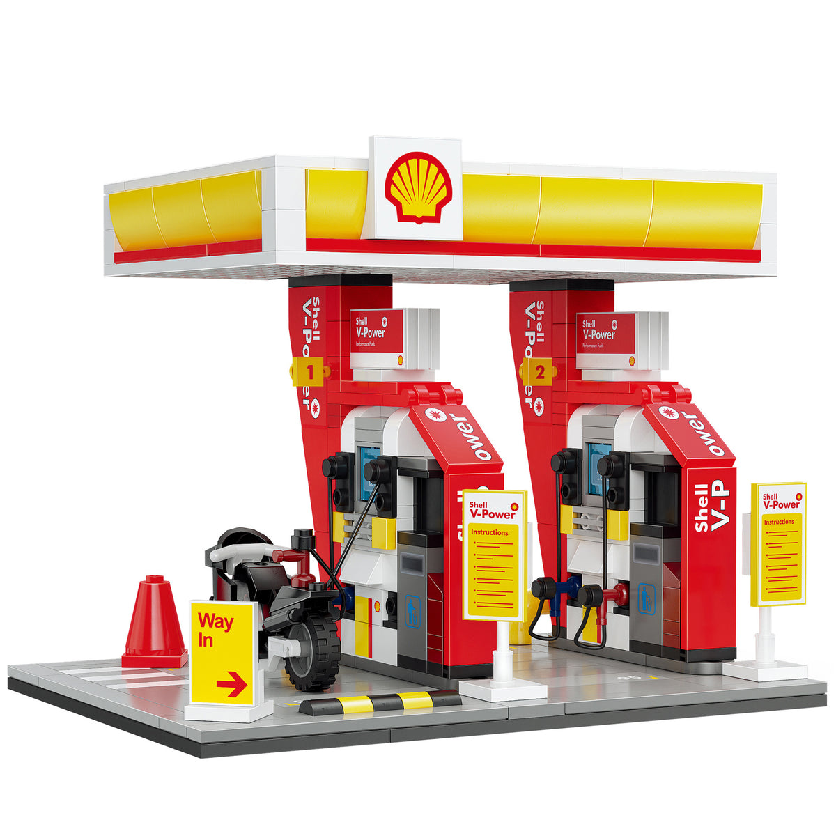 Officially licensed Shell retail station model