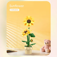 Inspired by the look of real potted sunflowers