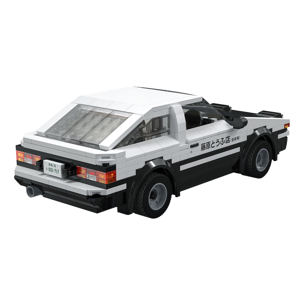 Features a black and white colour scheme inspired by Initial D