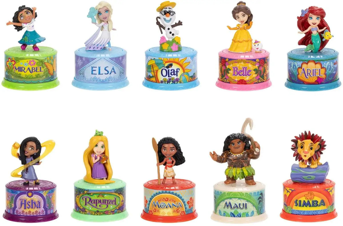 Includes 1 randomly selected Disney Musical Minis character