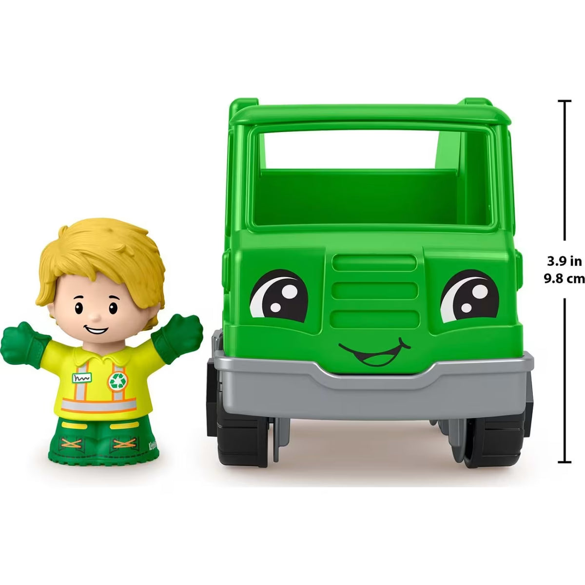 Push-along recycling truck designed for toddlers