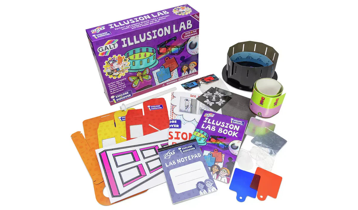 Includes 9 engaging illusion-based experiments