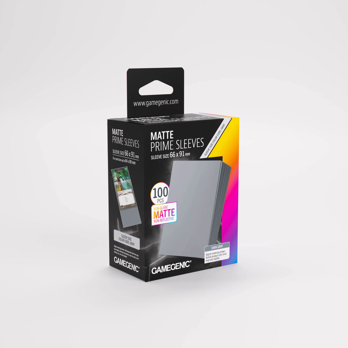 Gamegenic Soft Card Sleeves – Dark Grey 100 Pack