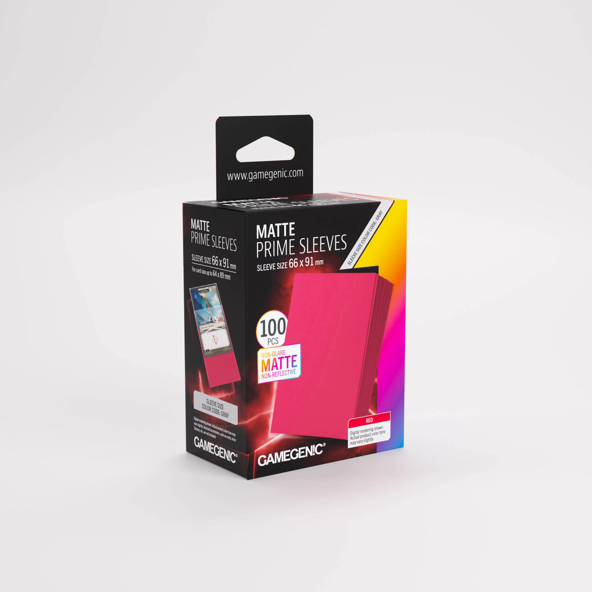 Gamegenic Soft Card Sleeves – Red 100 Pack