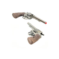 Includes two 8-shot cowboy revolvers
