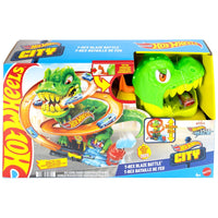 Hot Wheels City Let's Race T-Rex Blaze Battle Playset