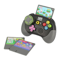 Interactive joystick, directional controls and shape buttons