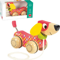 Jumbo Goula Pull Along Dog