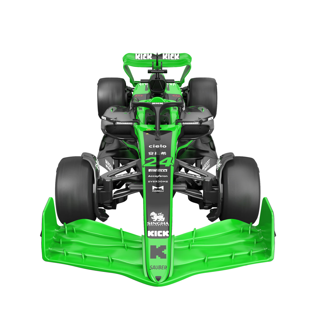 Detailed recreation of the 2024 Sauber C44 race car