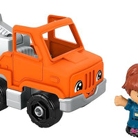 Fisher-Price Little People Help & Go Tow Truck Toy Vehicle with Figure