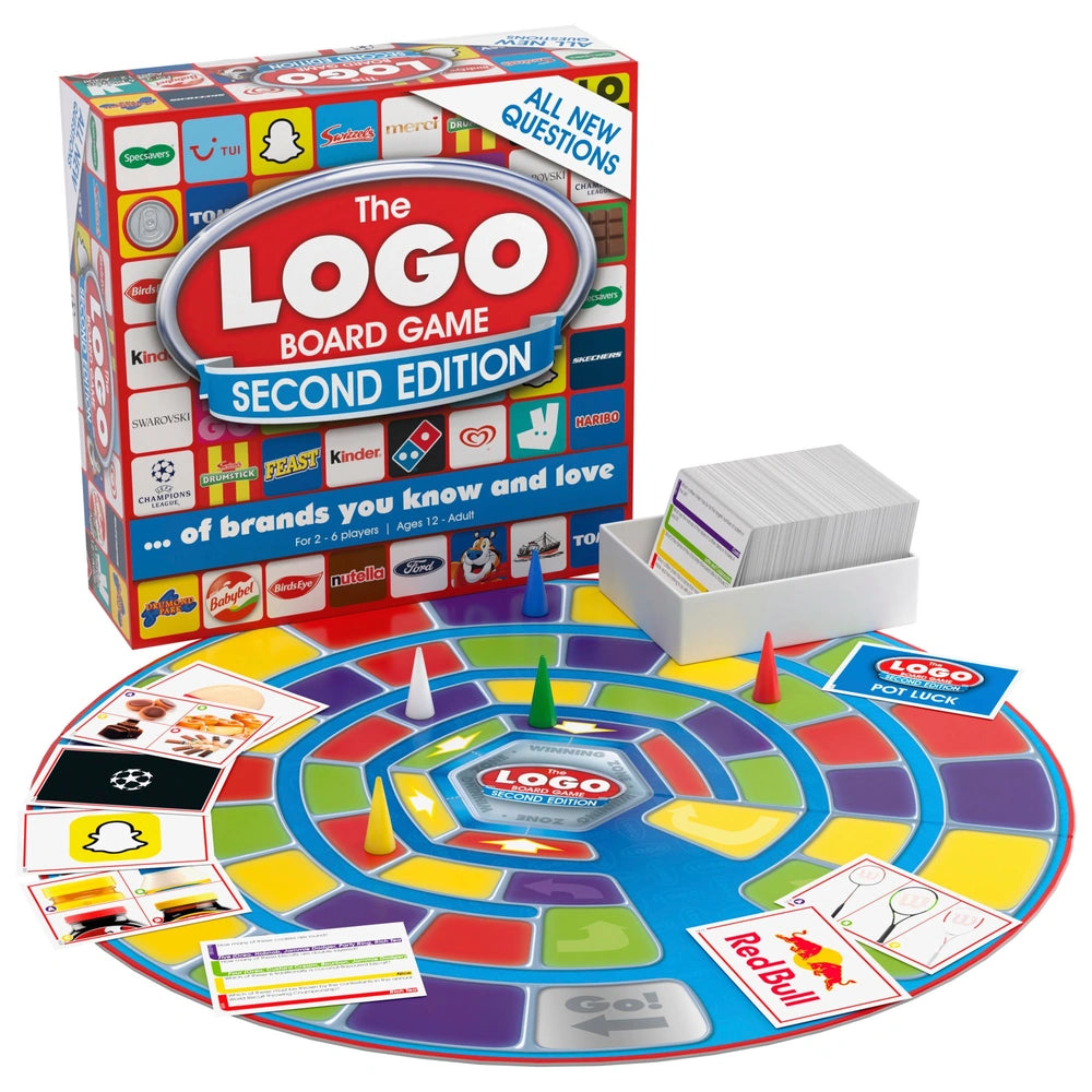 Contents: 1x Logo board game, 396x cards and 6x playing pieces