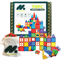 MAGNETICS 70-pcs Magnetic Tiles Set