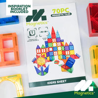 Includes 70 magnetic tiles for endless building possibilities