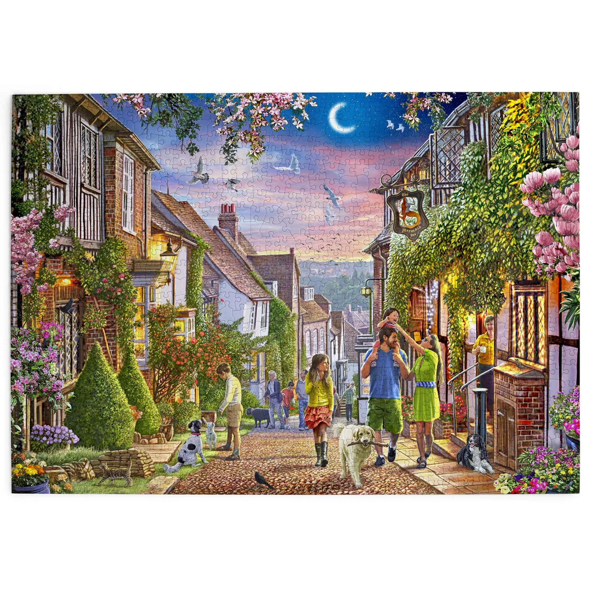 Beautifully artist-illustrated by Steve Crisp, featuring Mermaid Street in Rye