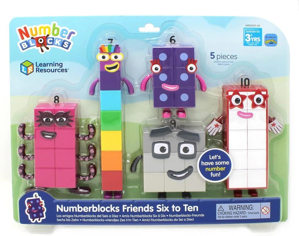 Numberblocks Friends Six to Ten Figurine Set