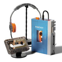 Includes model headphones and cassette tapes