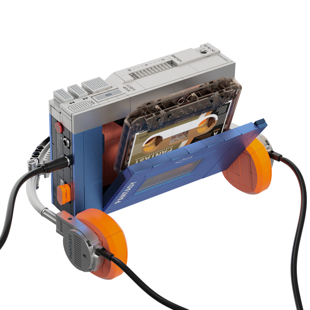 Features an opening cassette compartment