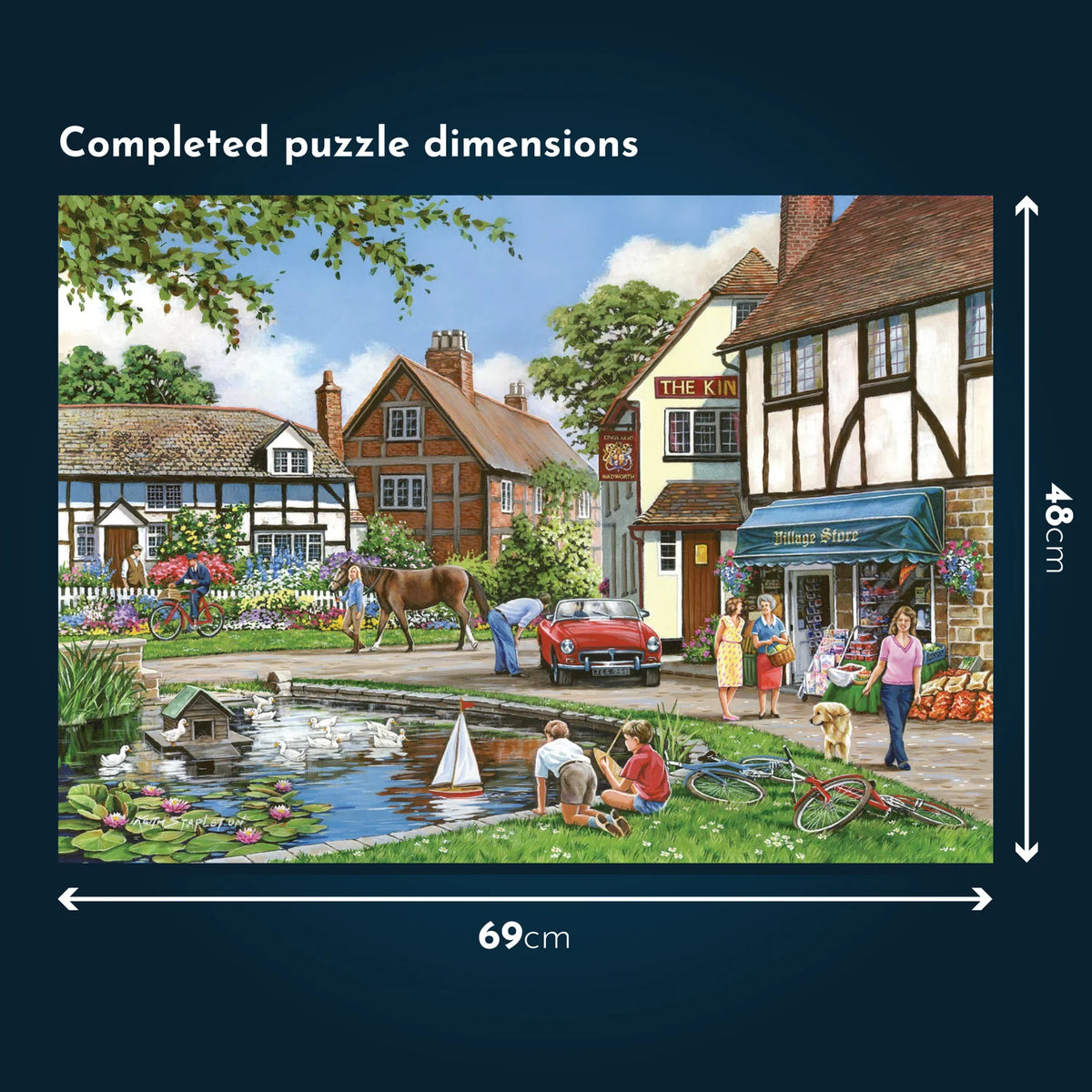 Completed Puzzle Dimensions: 48 x 69cm