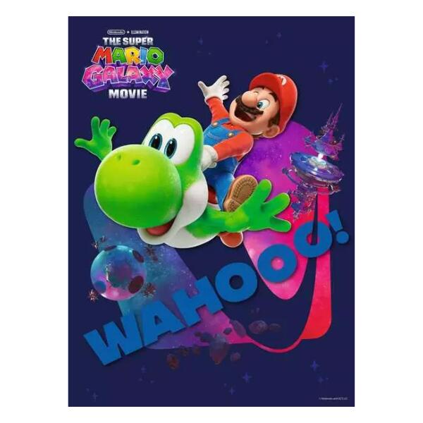 Features artwork inspired by the Super Mario Galaxy Movie