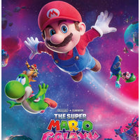 Features a colourful Super Mario Galaxy-themed scene
