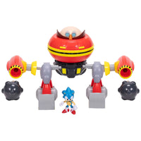 Includes a Hammer Egg Robot figure and Sonic figure