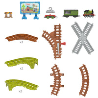 Easy-to-connect track pieces for simple setup
